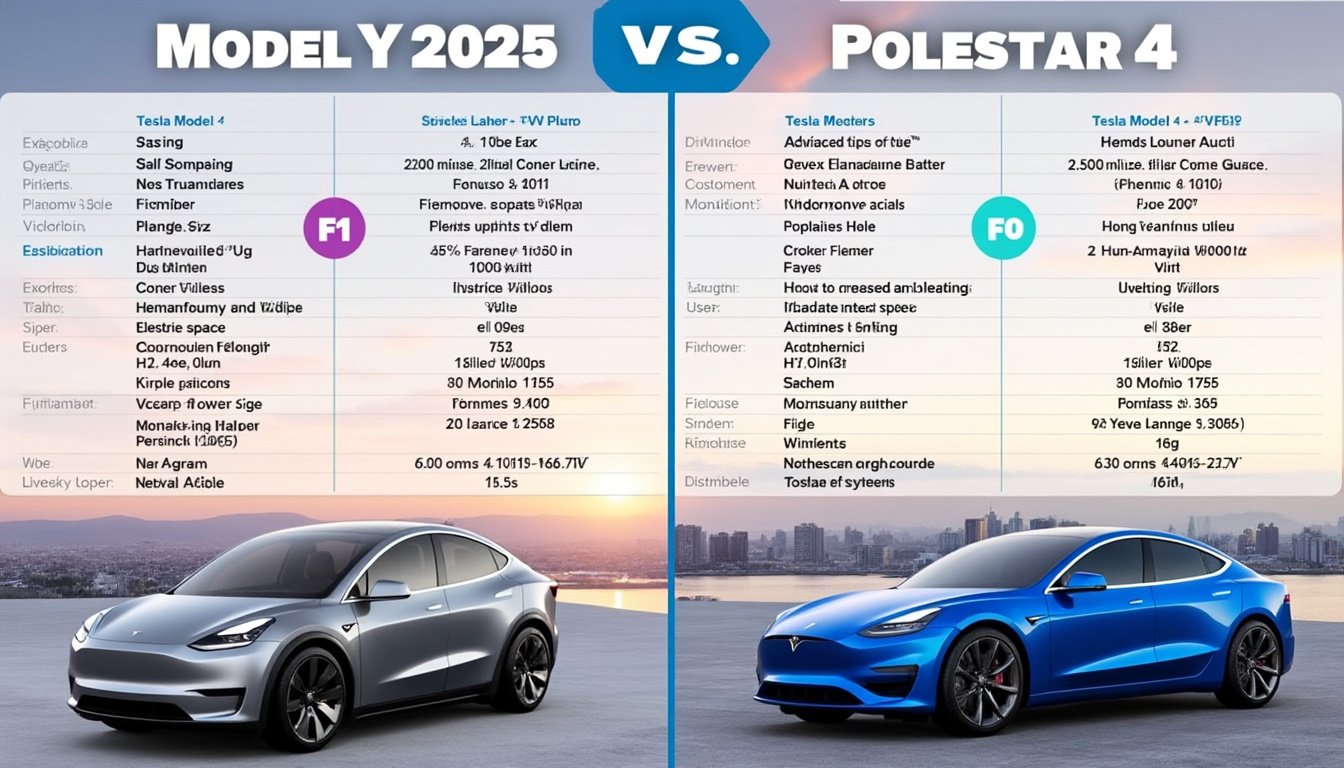 découvrez les dernières révélations sur le duel captivant entre le tesla model y 2025 et la polestar 4. plongez dans l'excitation de la communauté automobile alors qu'elle débat des performances, du design et des innovations des ces deux suv électriques. ne manquez pas cette analyse approfondie des futurs champions de la route!