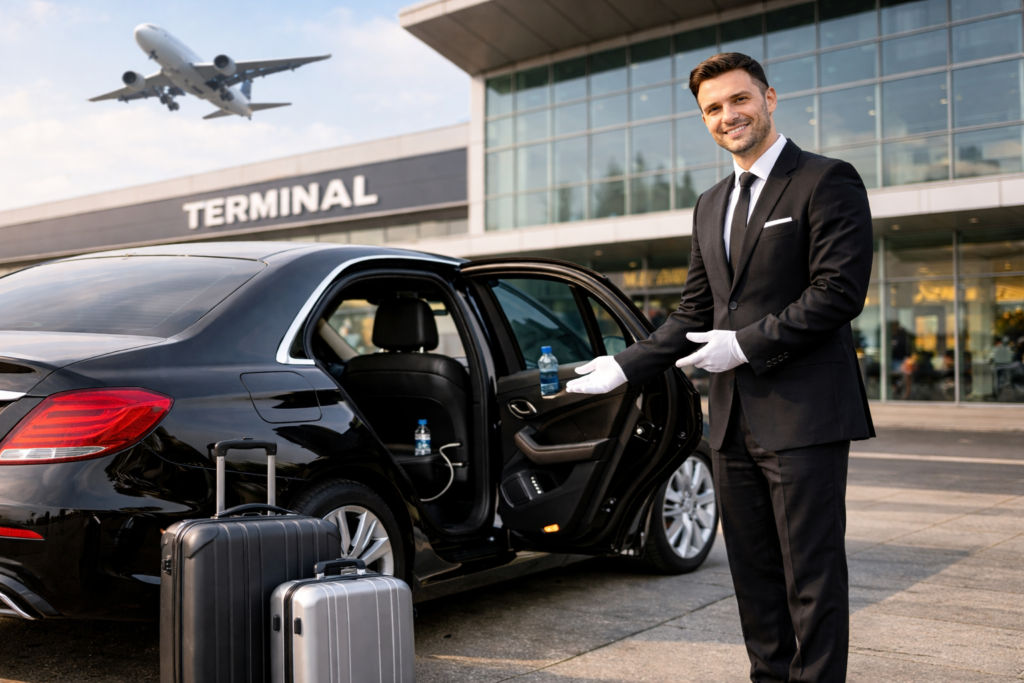 Transfert gare ou aéroport : ce que les clients attendent d’un véhicule professionnel